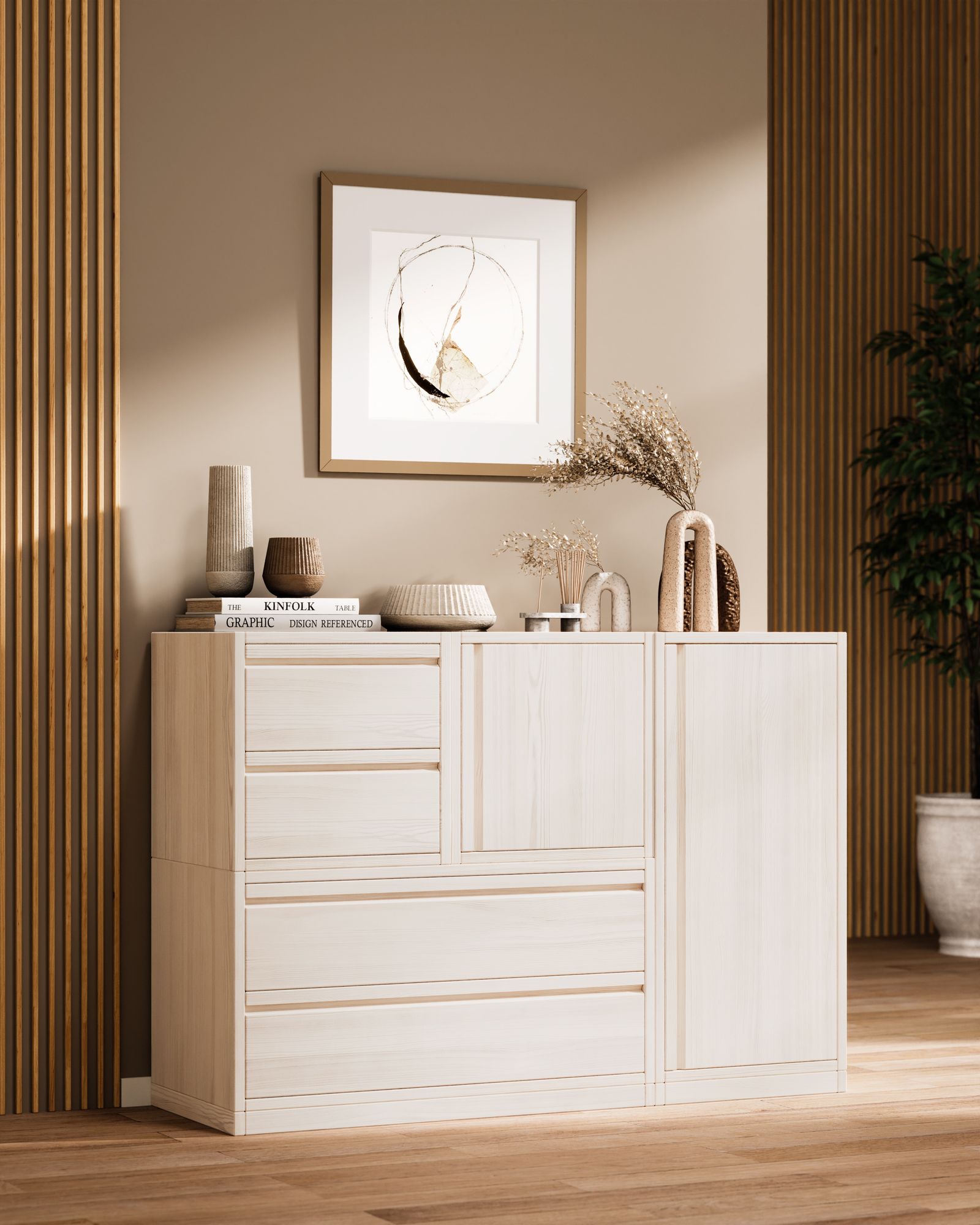 Sideboard mit Schubladen und Türen 